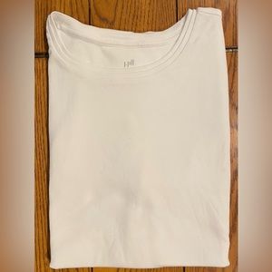 EUC J.Jill Perfect Pima Sleeveless T shirt, size large, white